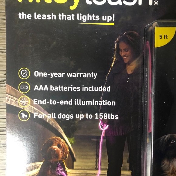 NITEY LEASH • 5ft light up dog leash • NIB - Picture 2 of 9
